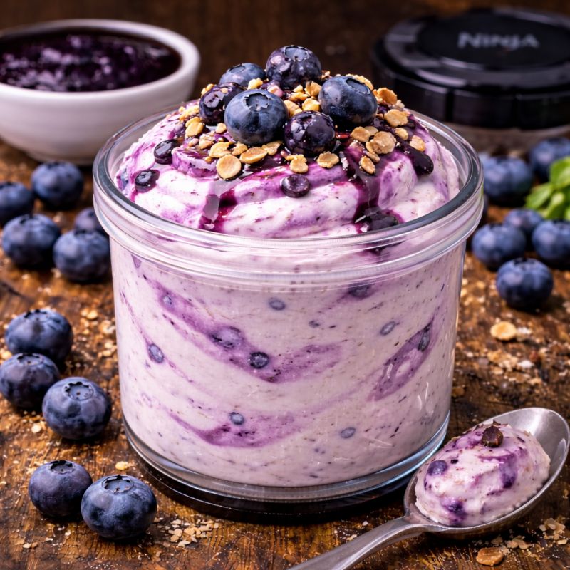 Blaubeer Joghurt Creami